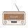 Radio i budzik Denver Radio retro DAB+/FM Denver DAB-18 ligh wood